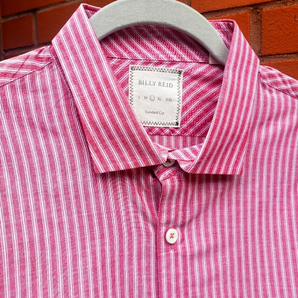 Men's Billy Reid striped shirt size Large